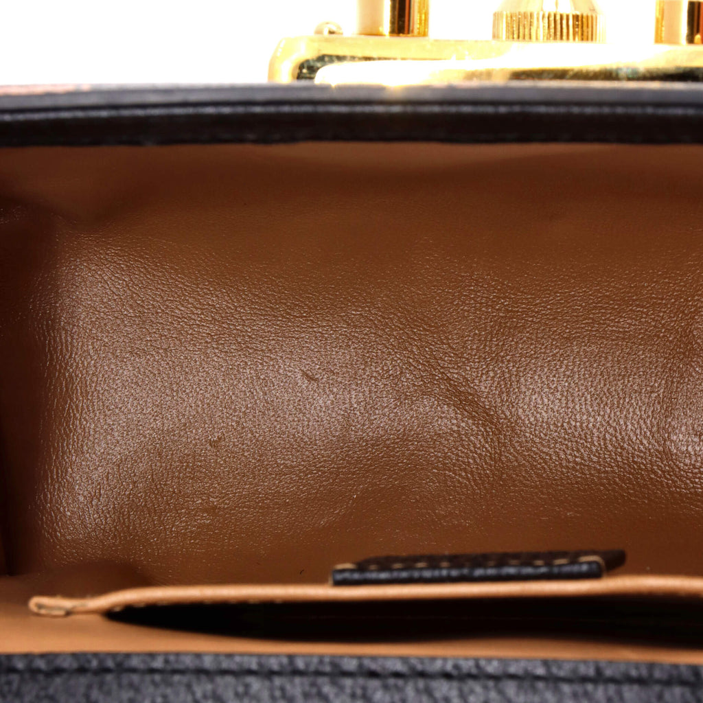 Padlock Shoulder Bag Printed Leather Small