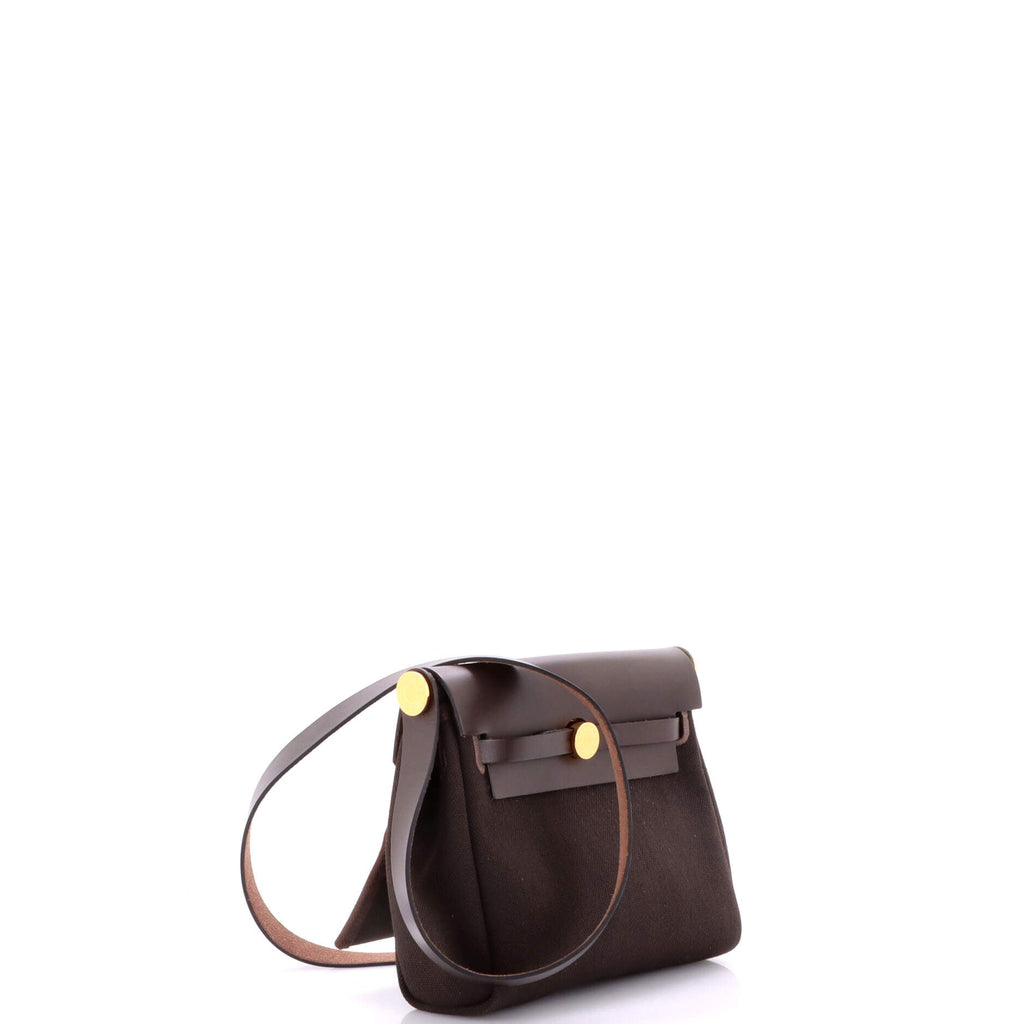 Herbag Zip Toile and Leather 20