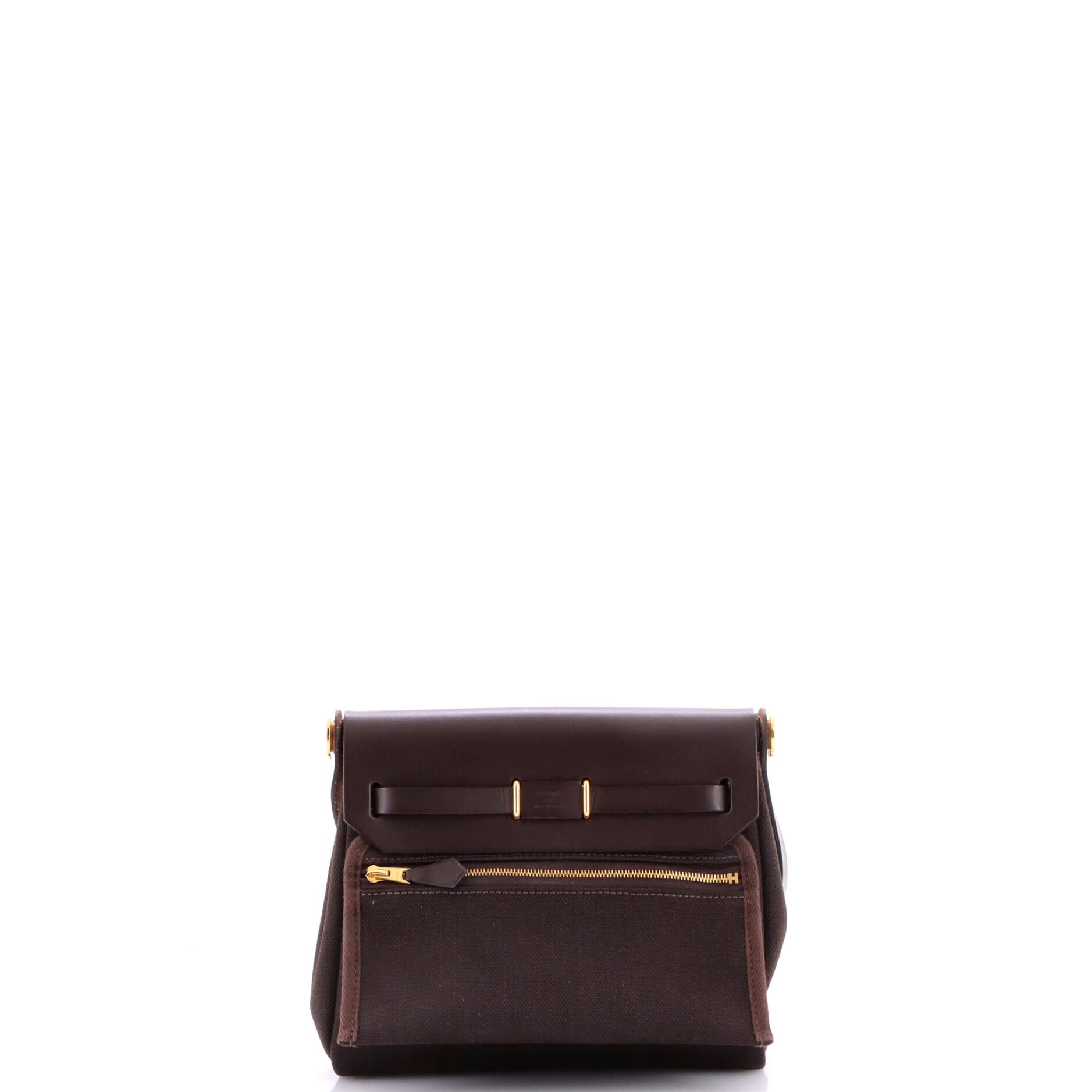 Herbag Zip Toile and Leather 20