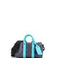 Keepall Bandouliere Bag Macassar Monogram Canvas with Leather 25