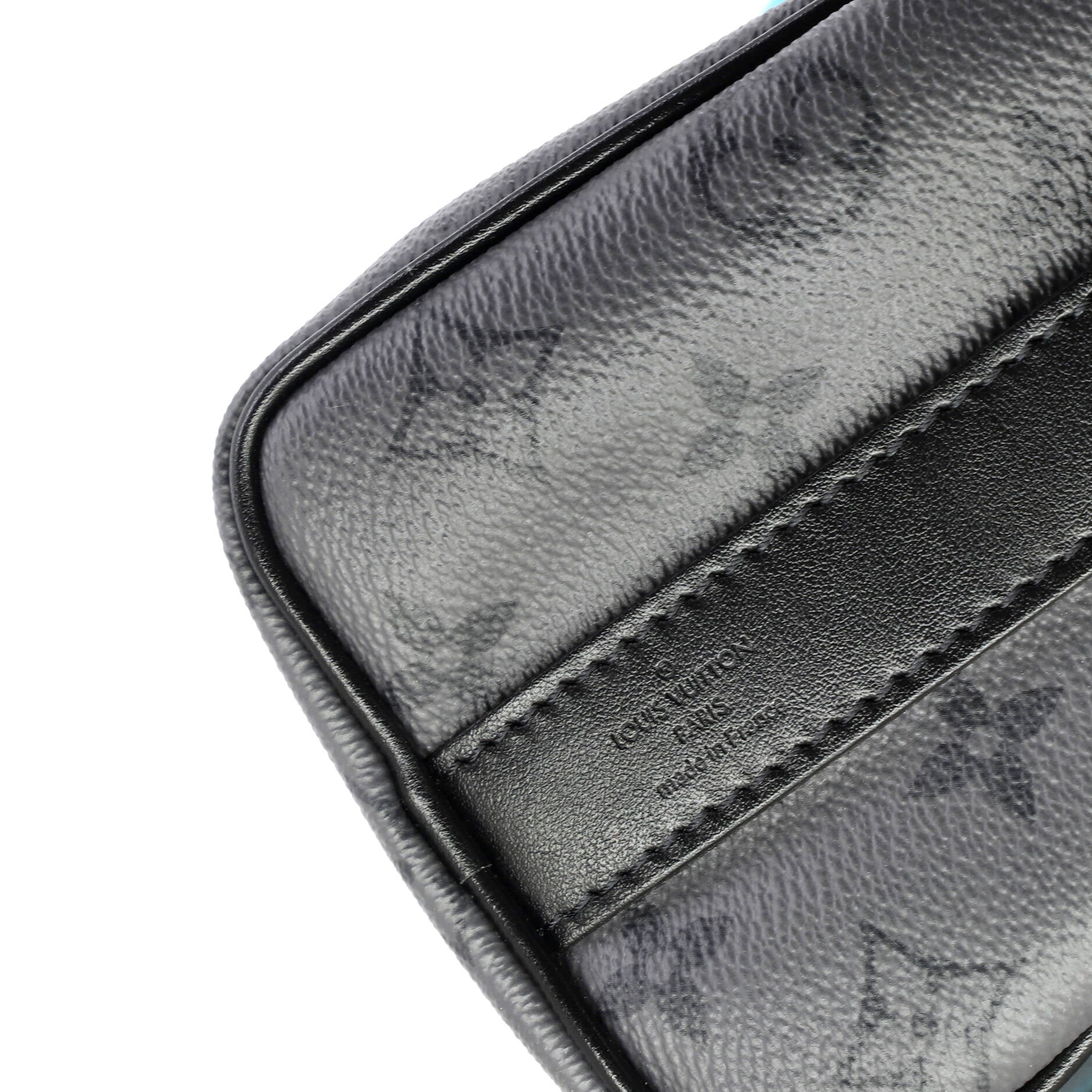 Keepall Bandouliere Bag Macassar Monogram Canvas with Leather 25
