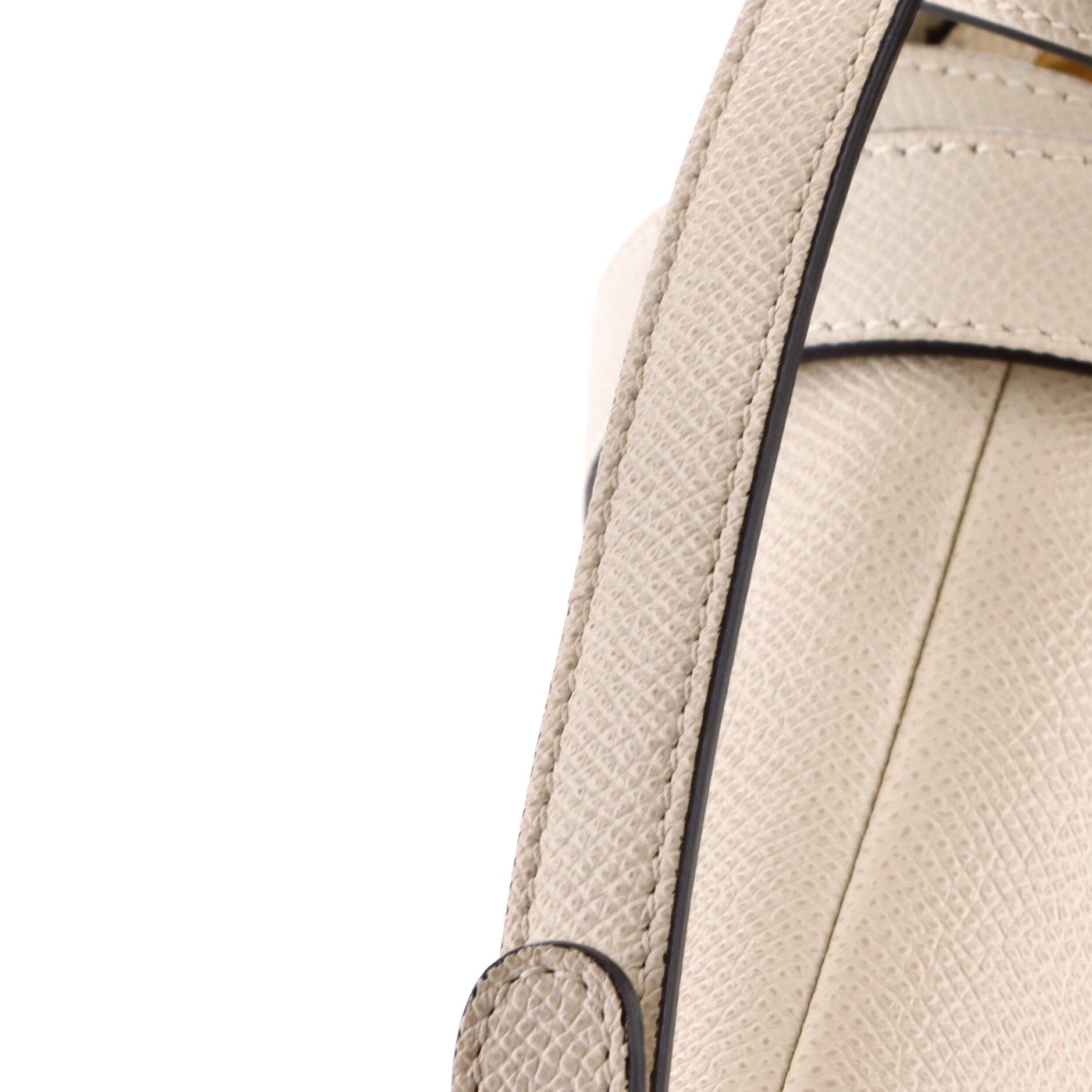 Saddle Handbag with Strap Leather Mini