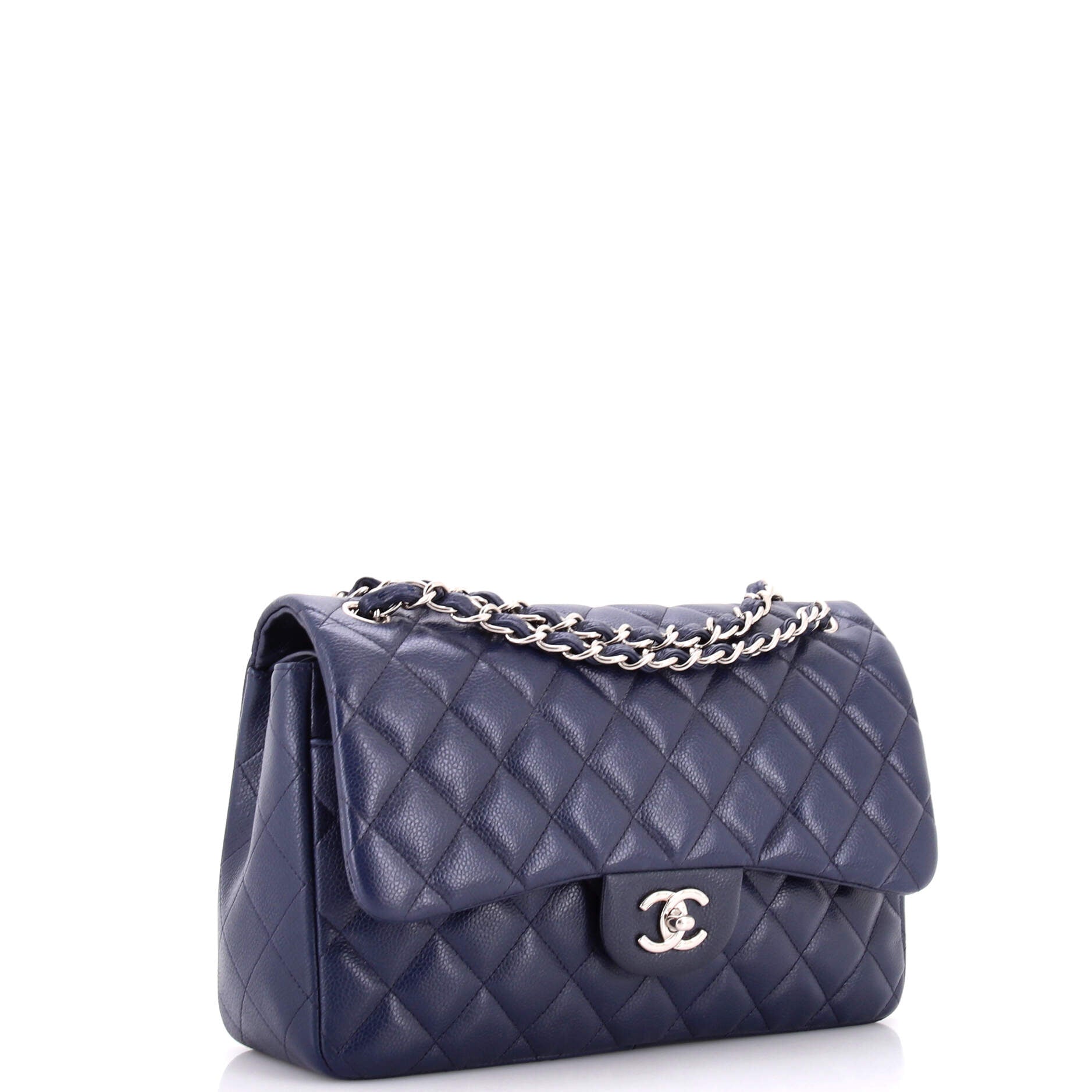 Classic Double Flap Bag Quilted Caviar Jumbo