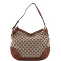 Charlotte Zip Hobo GG Canvas with Leather Medium