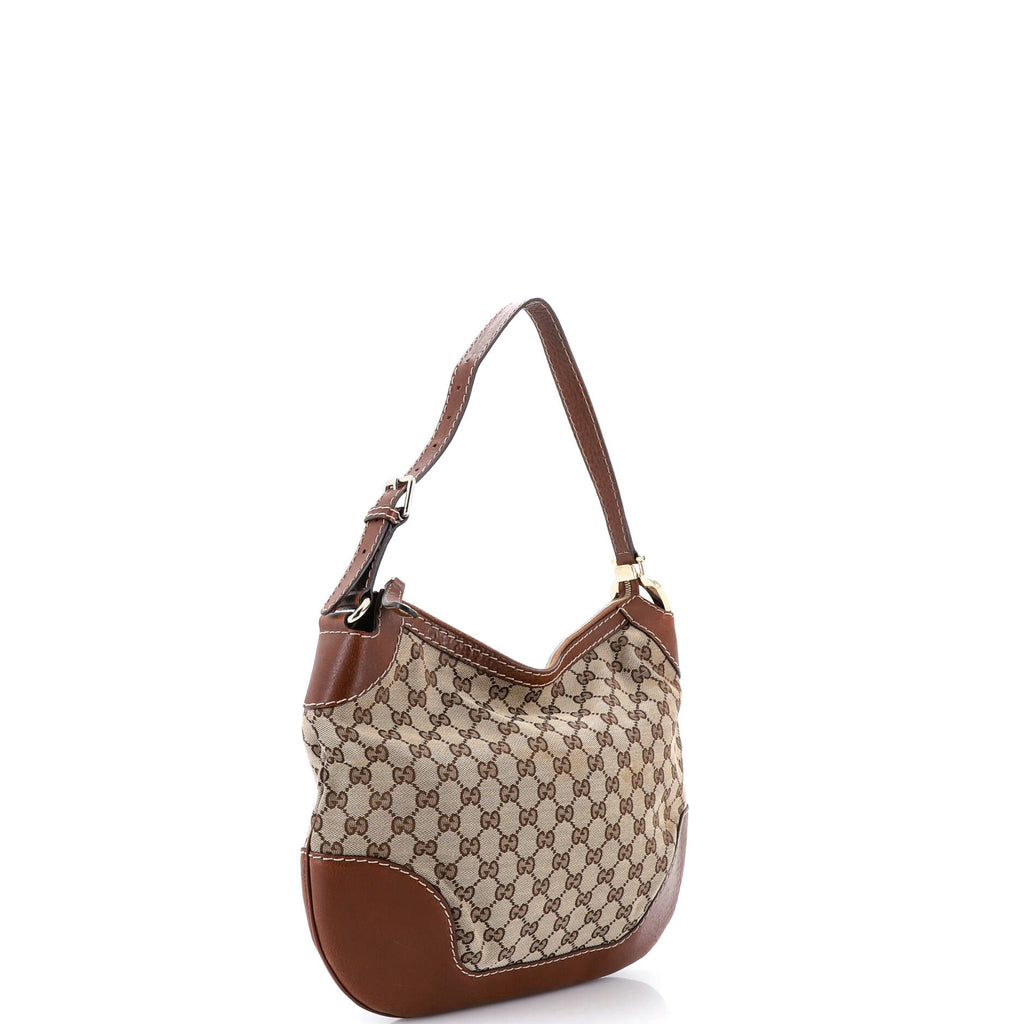 Charlotte Zip Hobo GG Canvas with Leather Medium
