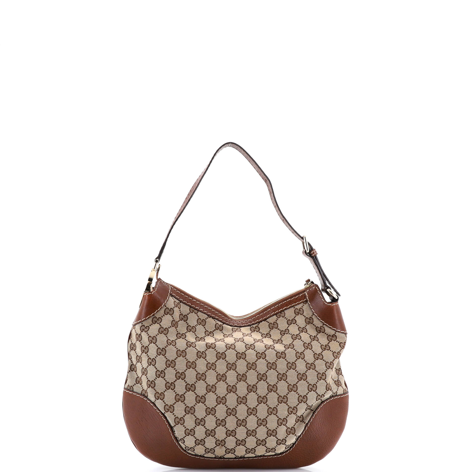 Charlotte Zip Hobo GG Canvas with Leather Medium