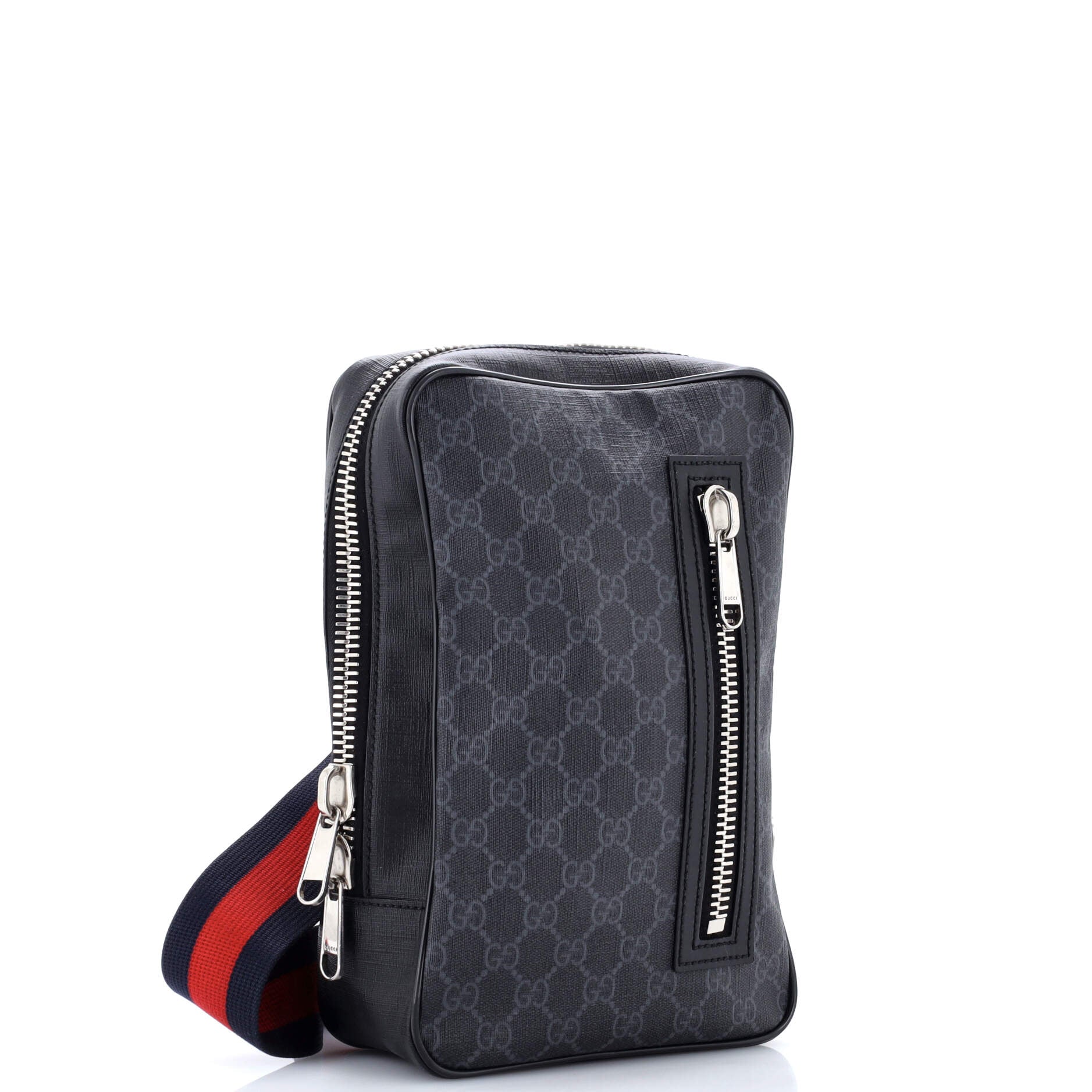 Soft Zip Sling Bag GG Coated Canvas Small