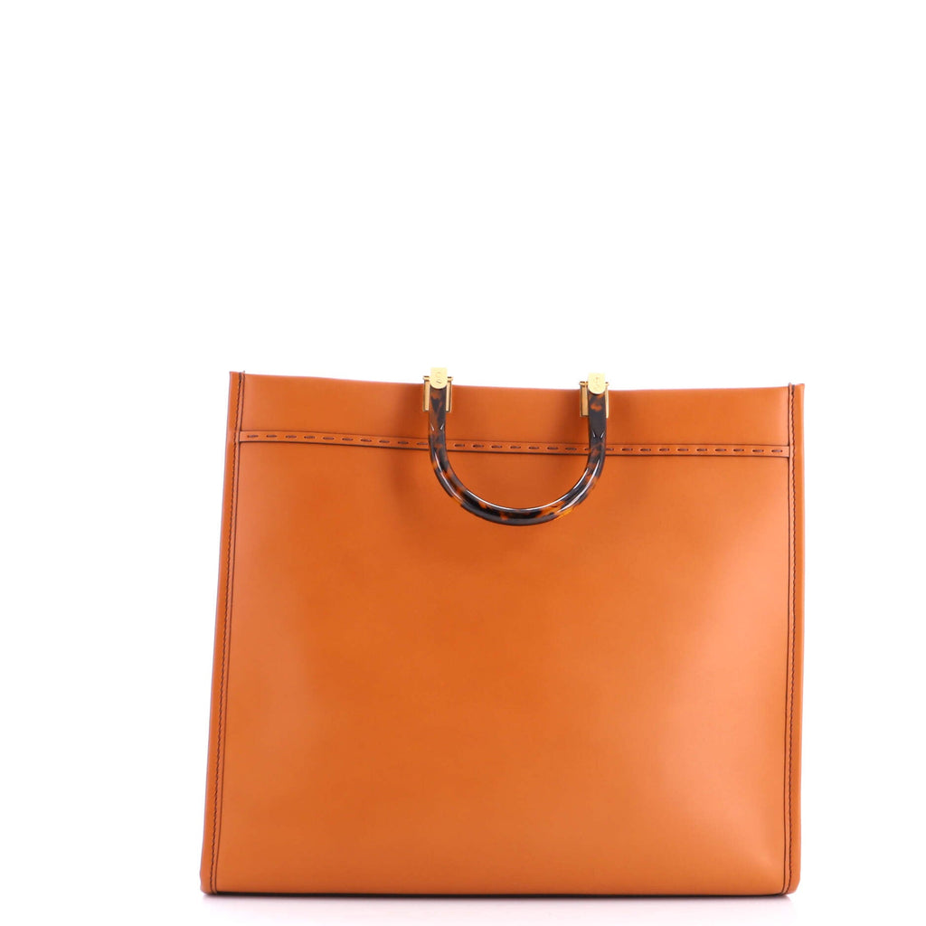 Sunshine Shopper Tote Leather Large