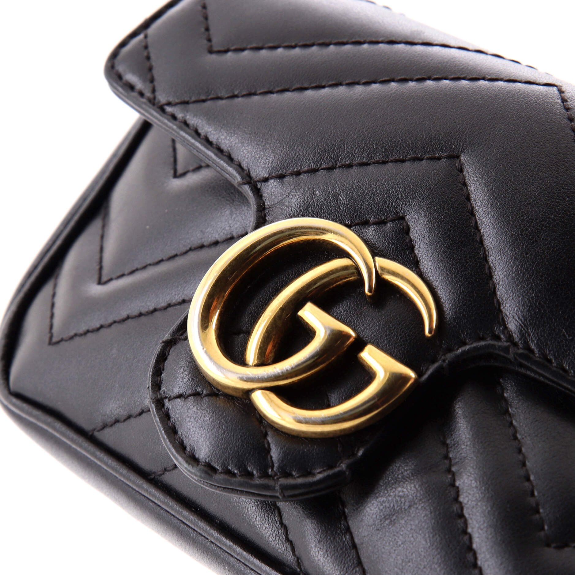 GG Marmont Flap Bag Matelasse Leather Super Mini