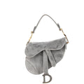Saddle Handbag Velvet with Crystals Mini