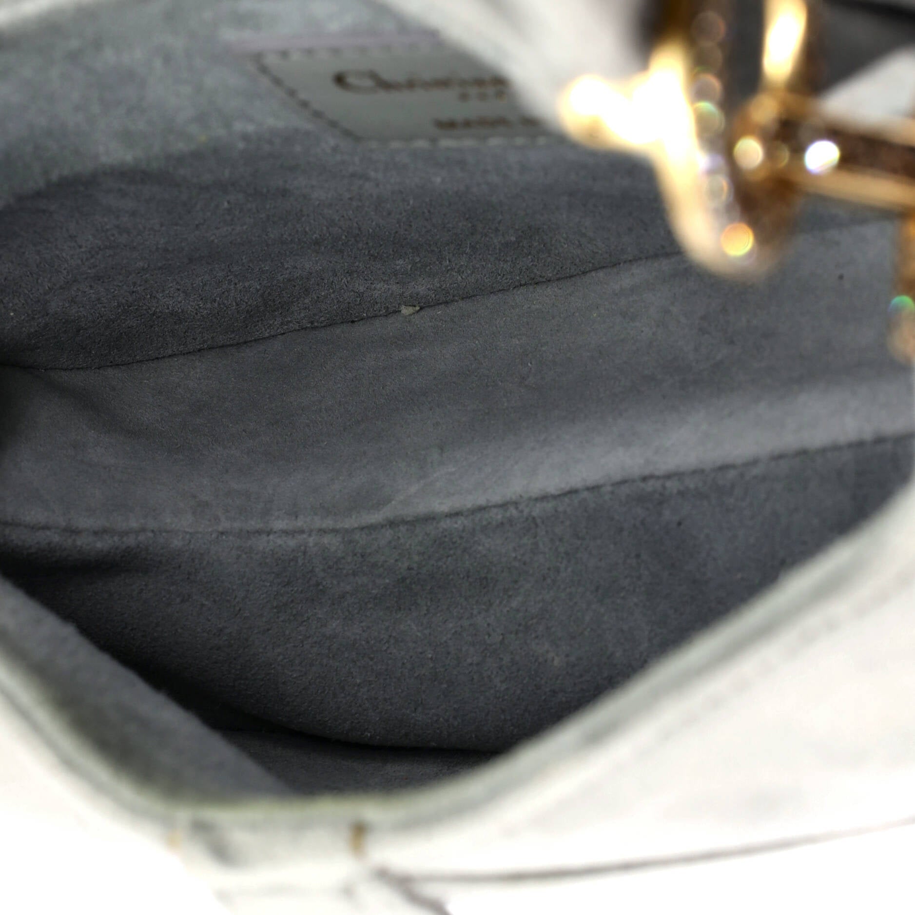 Saddle Handbag Velvet with Crystals Mini