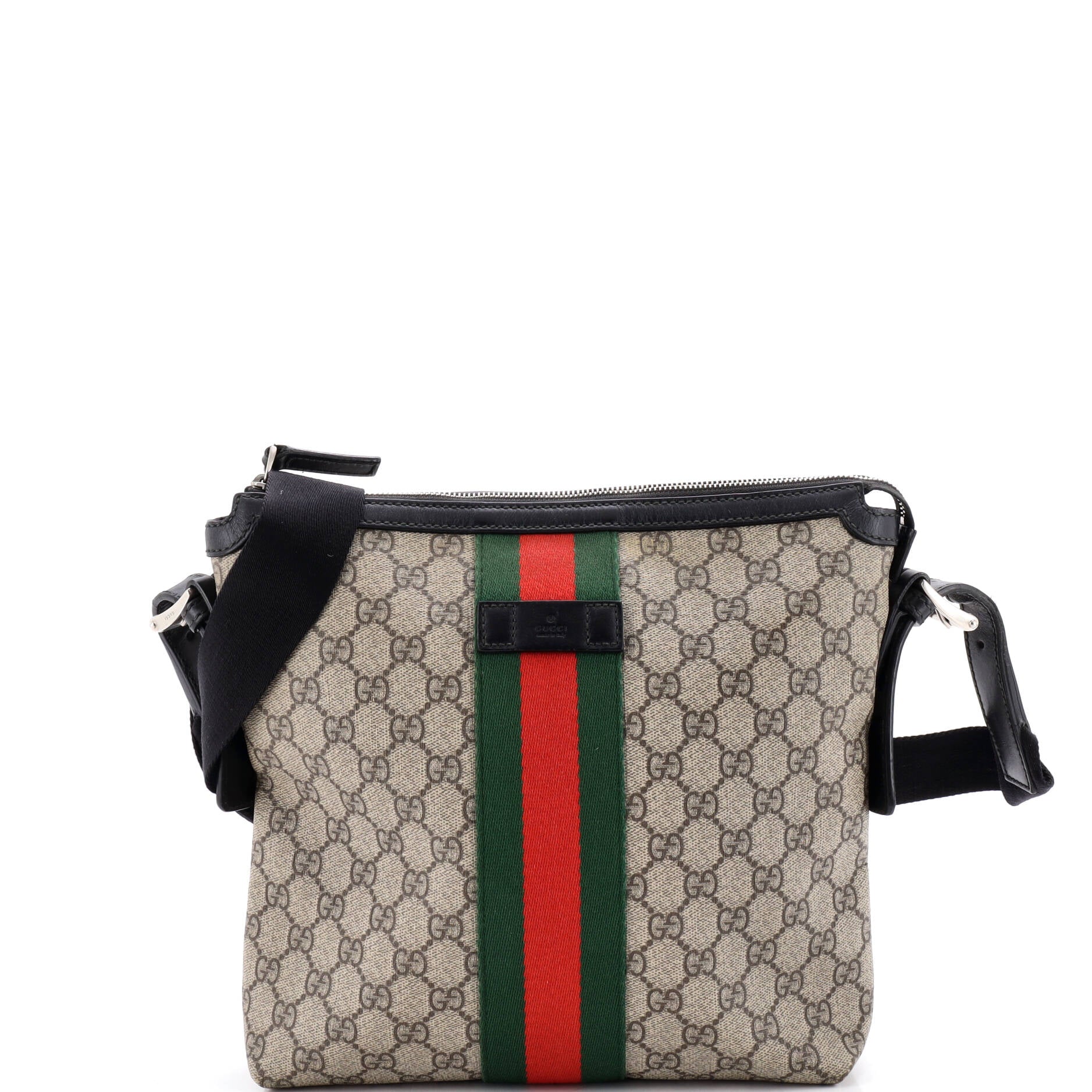 Web Messenger Bag GG Coated Canvas Medium