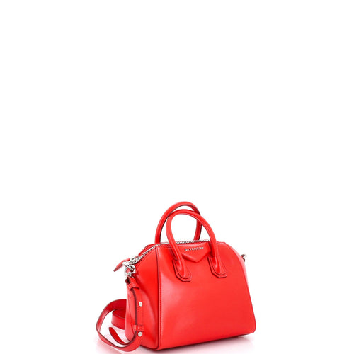 Antigona Bag Glazed Leather Mini