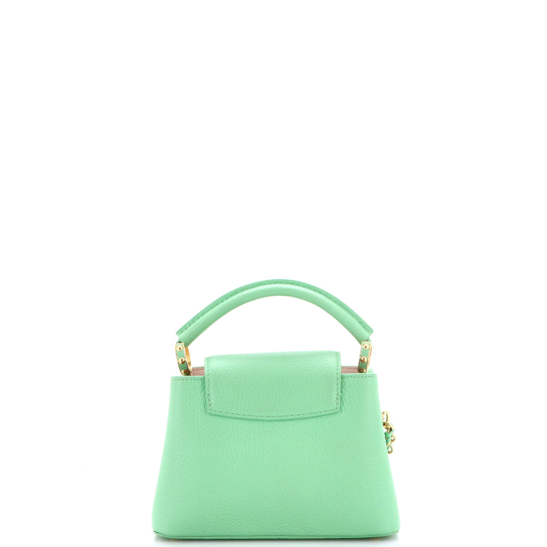 Braided Chain Capucines Bag Taurillon Leather Mini