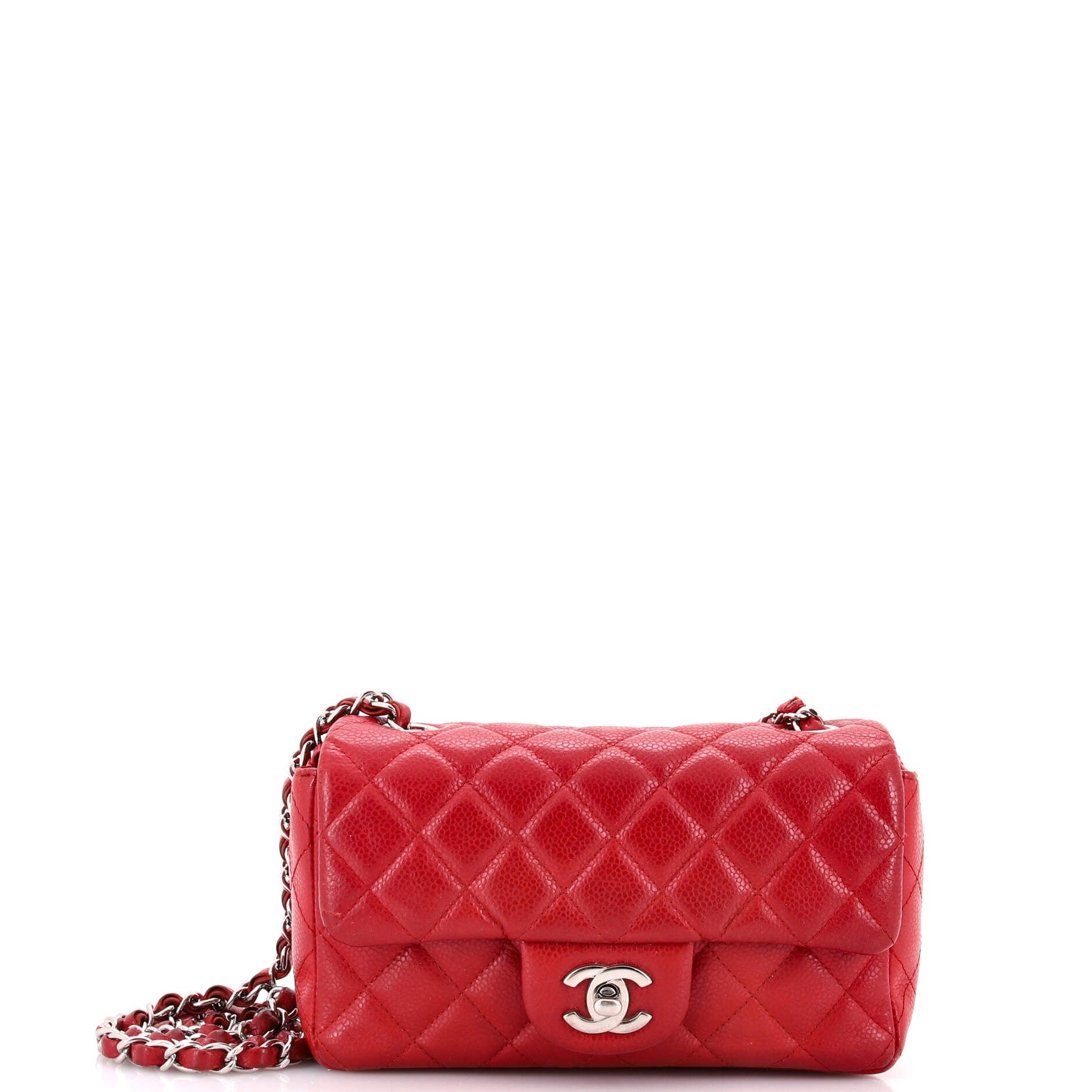 Classic Single Flap Bag Quilted Caviar Mini