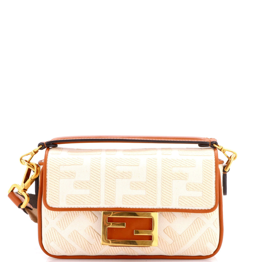 Baguette NM Bag Zucca Embroidered Canvas Mini
