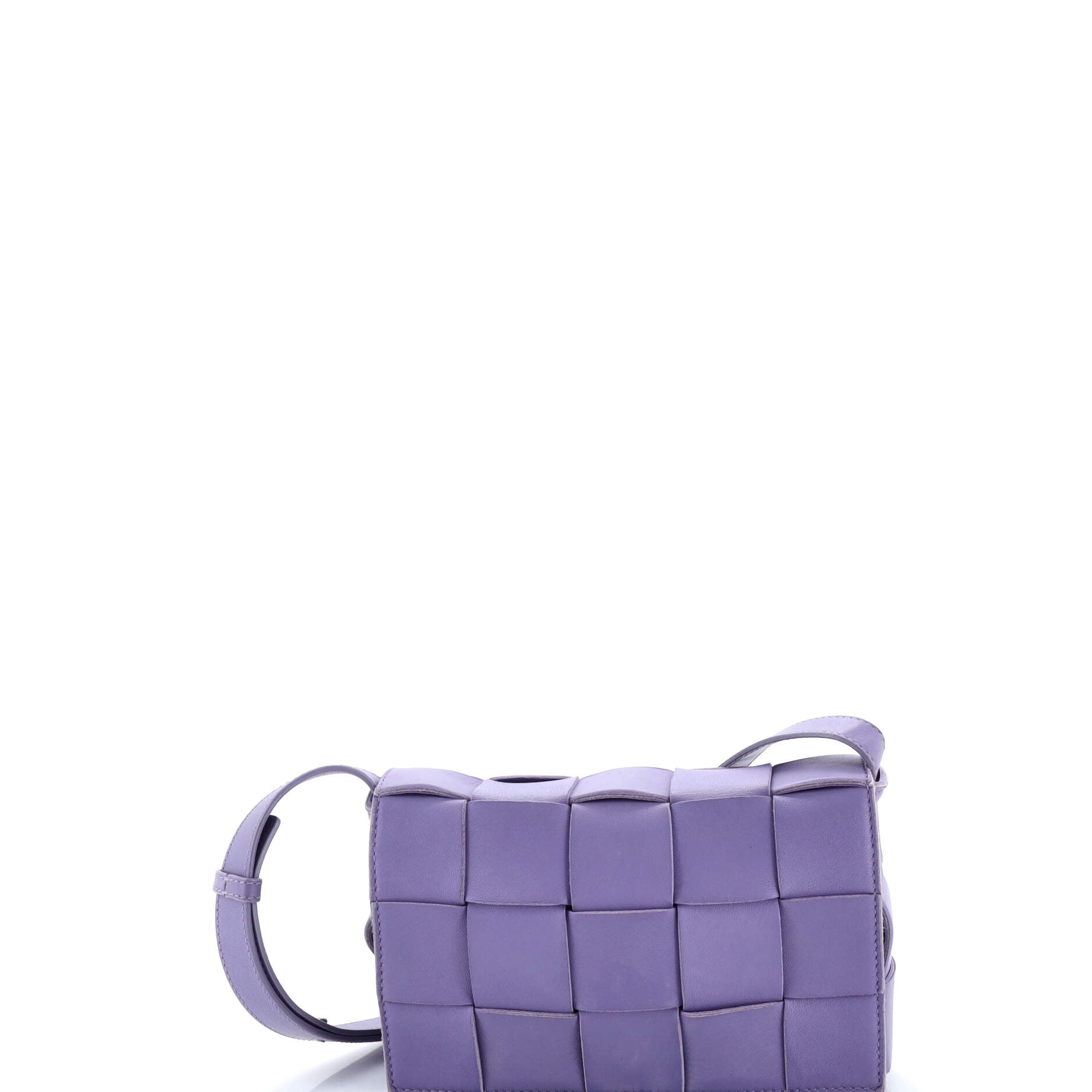 Cassette Crossbody Bag Maxi Intrecciato Leather Small