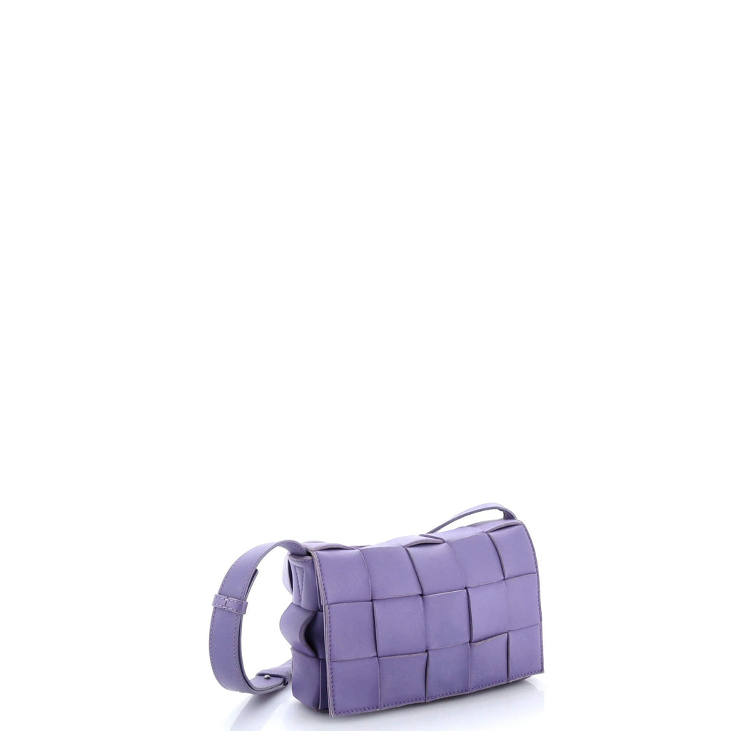 Cassette Crossbody Bag Maxi Intrecciato Leather Small