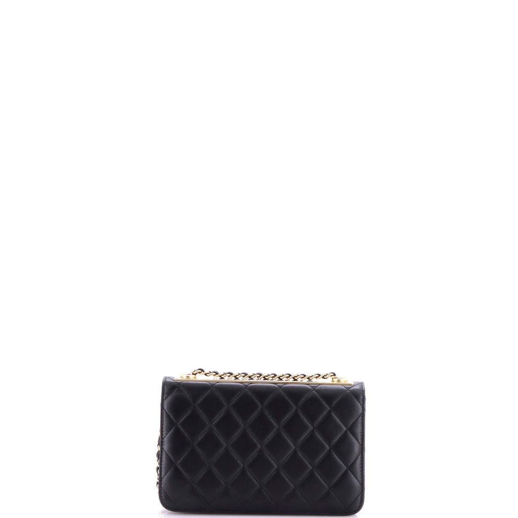 Trendy CC Wallet on Chain Quilted Lambskin
