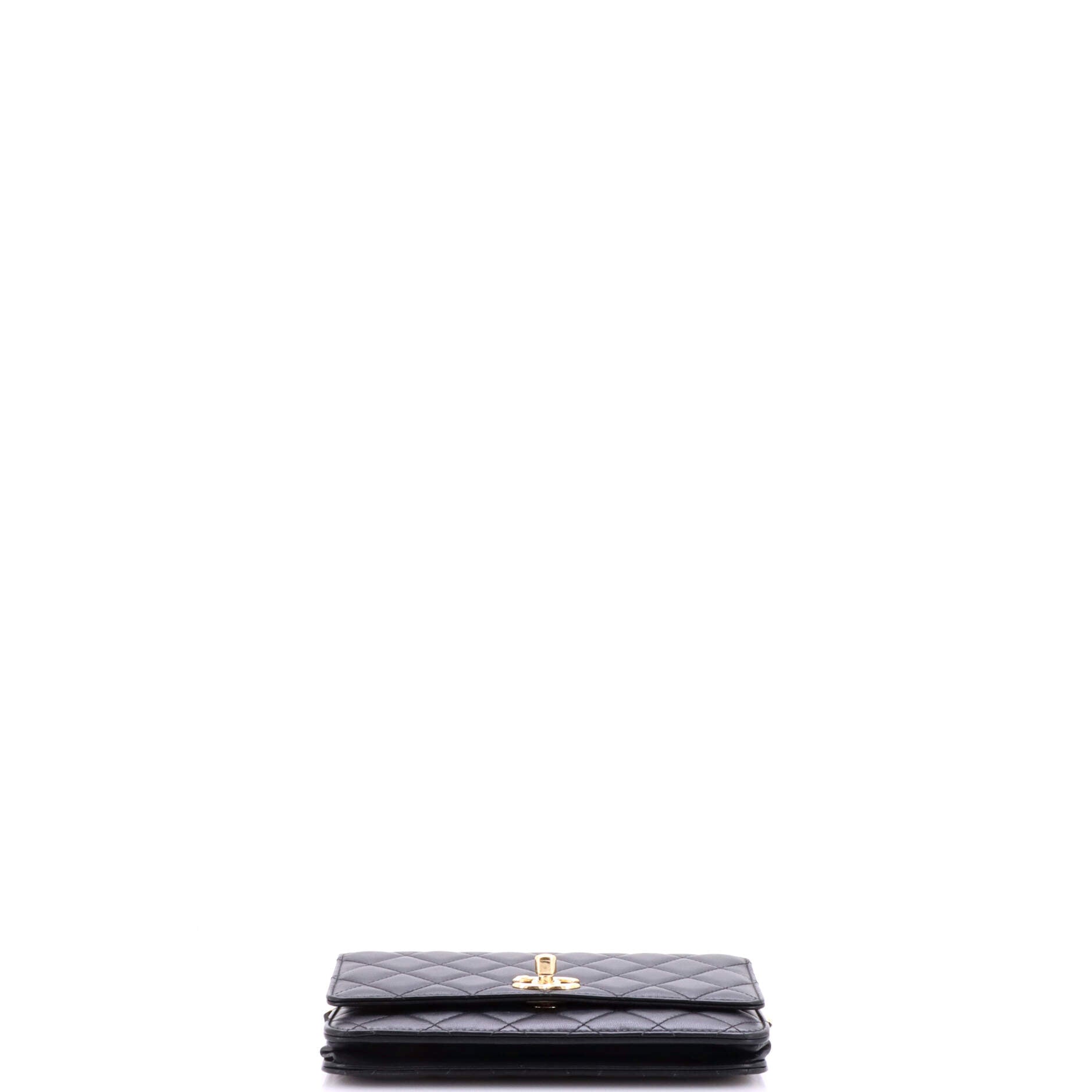 Trendy CC Wallet on Chain Quilted Lambskin