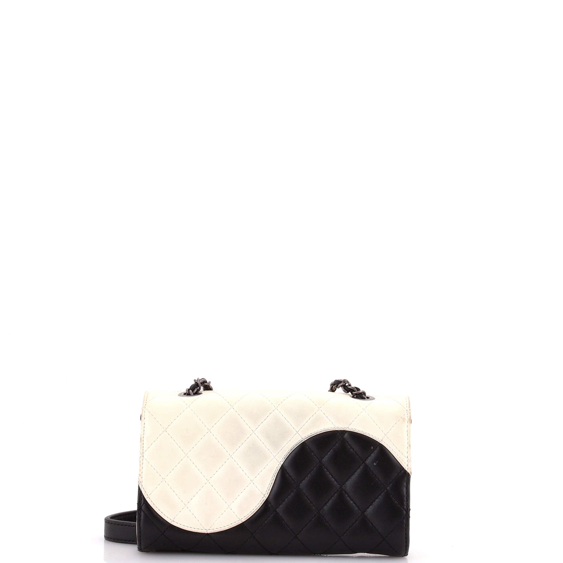 Yin Yang Double CC Flap Bag Quilted Lambskin Small
