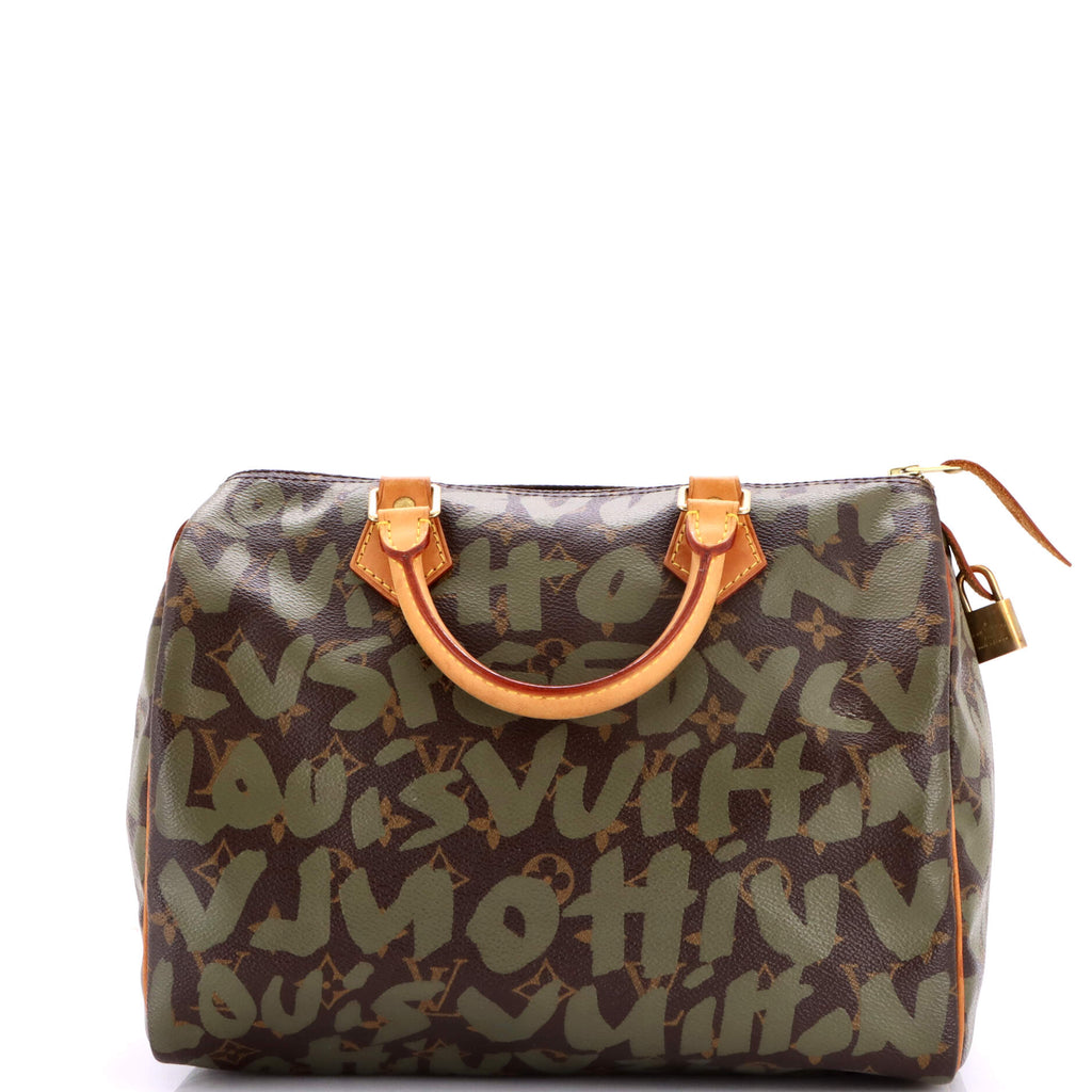 Speedy Handbag Limited Edition Monogram Graffiti 30