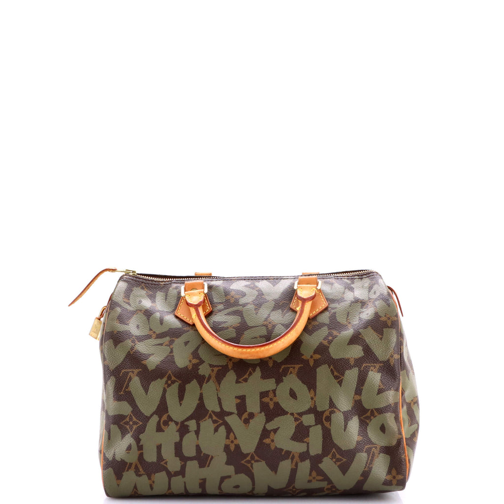 Speedy Handbag Limited Edition Monogram Graffiti 30