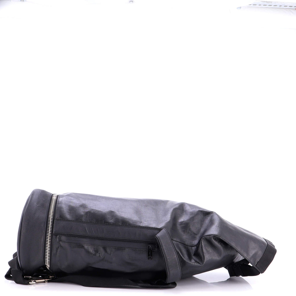 Jaw Bag Coated Canvas with Leather Large