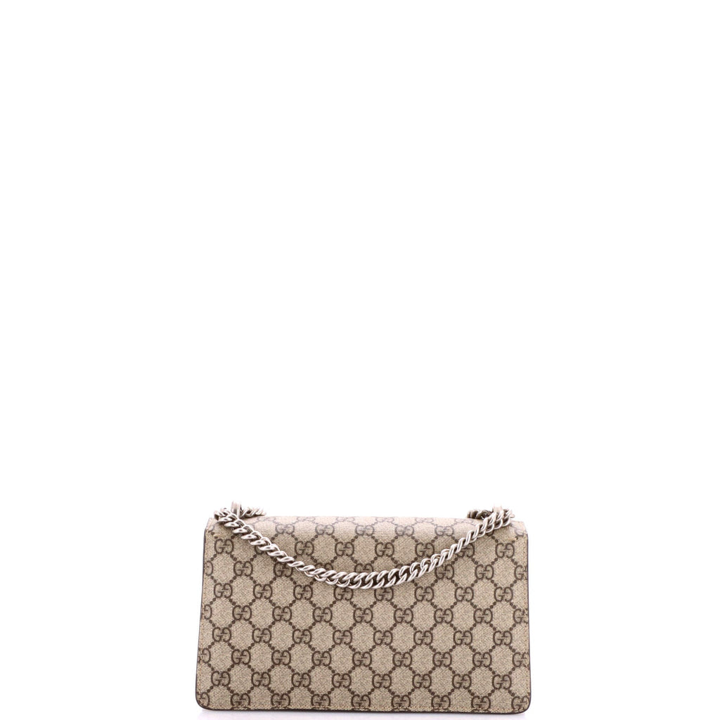 Dionysus Bag GG Coated Canvas with Crystal Embellished Metal Small