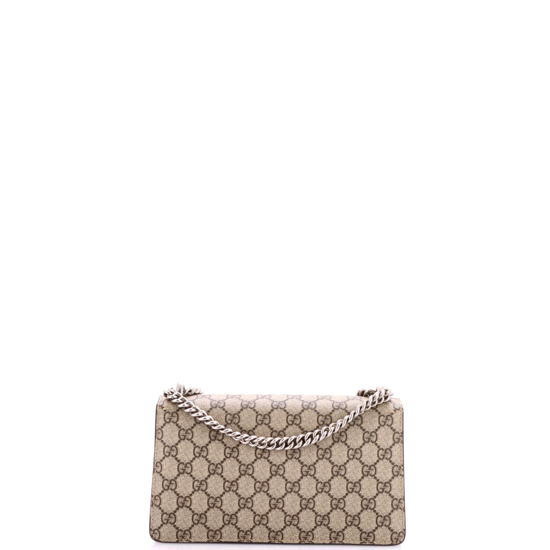 Dionysus Bag GG Coated Canvas with Crystal Embellished Metal Small
