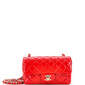 Classic Single Flap Bag Quilted Patent Mini