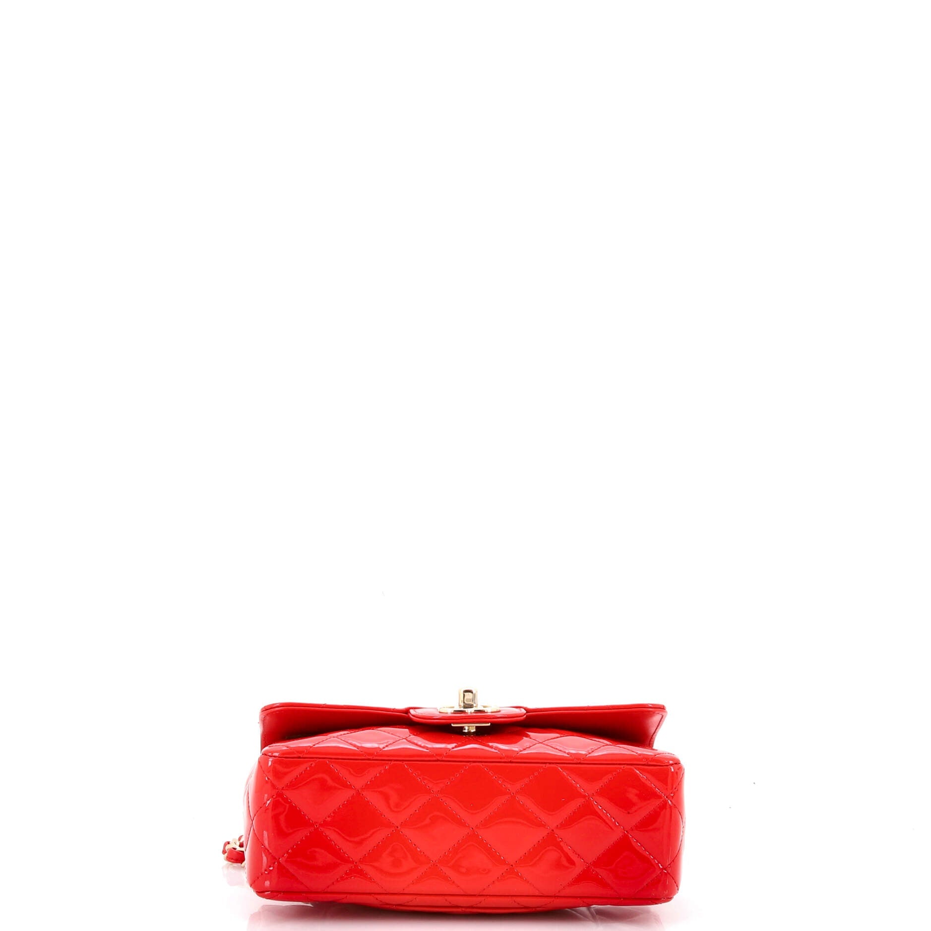 Classic Single Flap Bag Quilted Patent Mini