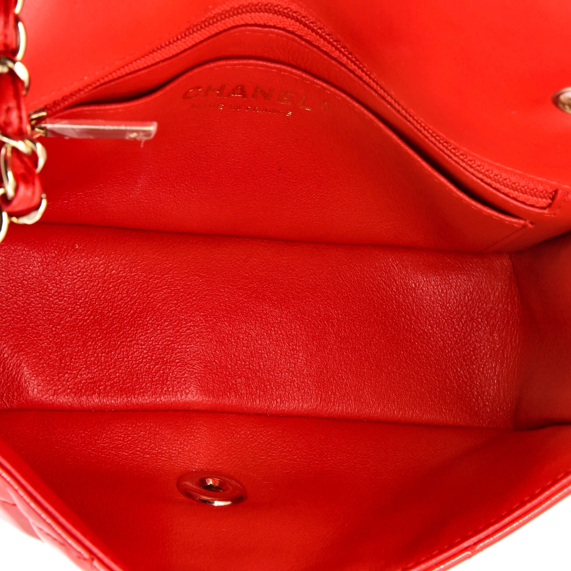 Classic Single Flap Bag Quilted Patent Mini