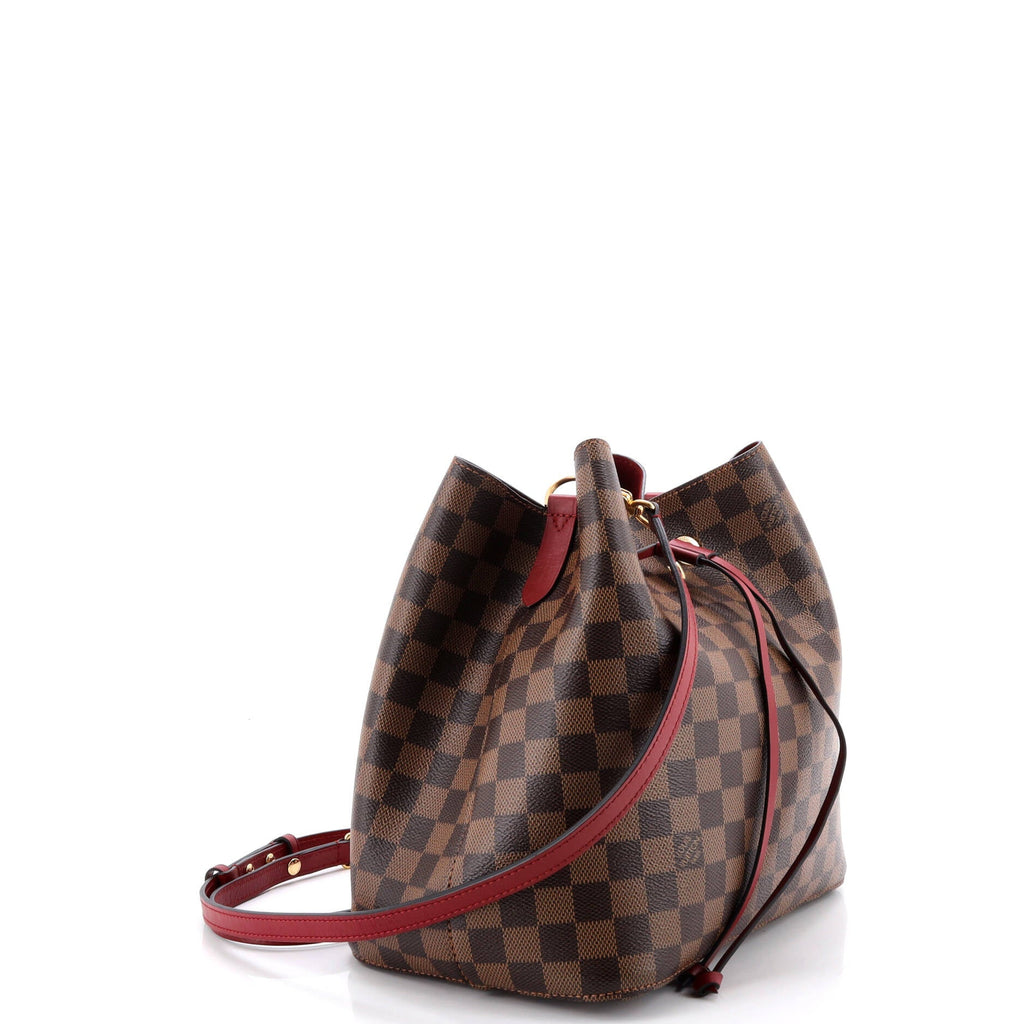 NeoNoe Handbag Damier with Leather MM