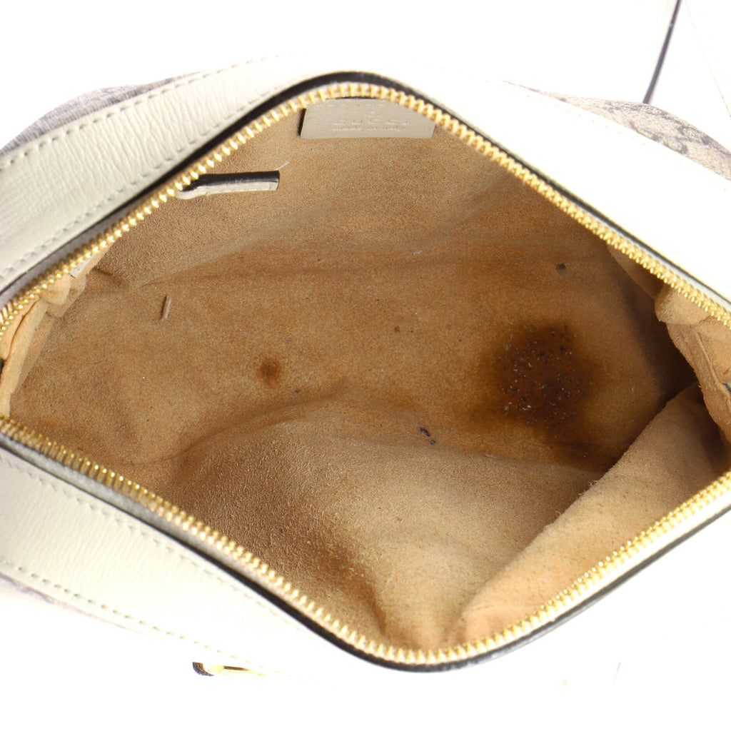 Horsebit 1955 Flap Pocket Camera Bag GG Coated Canvas and Leather Small