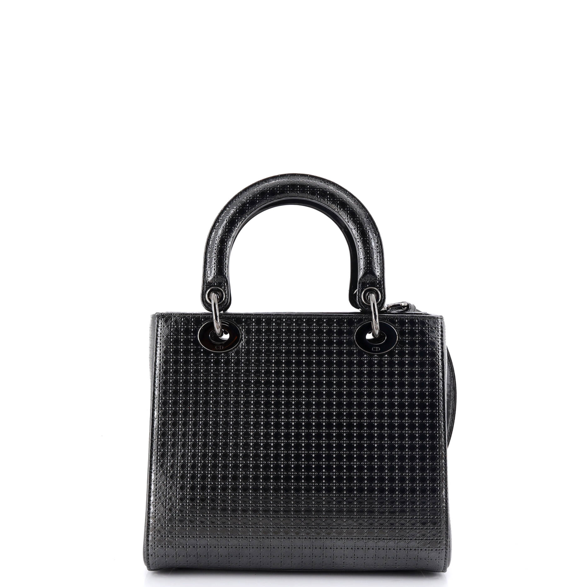 Lady Dior Bag Micro Cannage Metallic Calfskin Medium