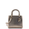 Lady Dior Bag Micro Cannage Metallic Calfskin Medium