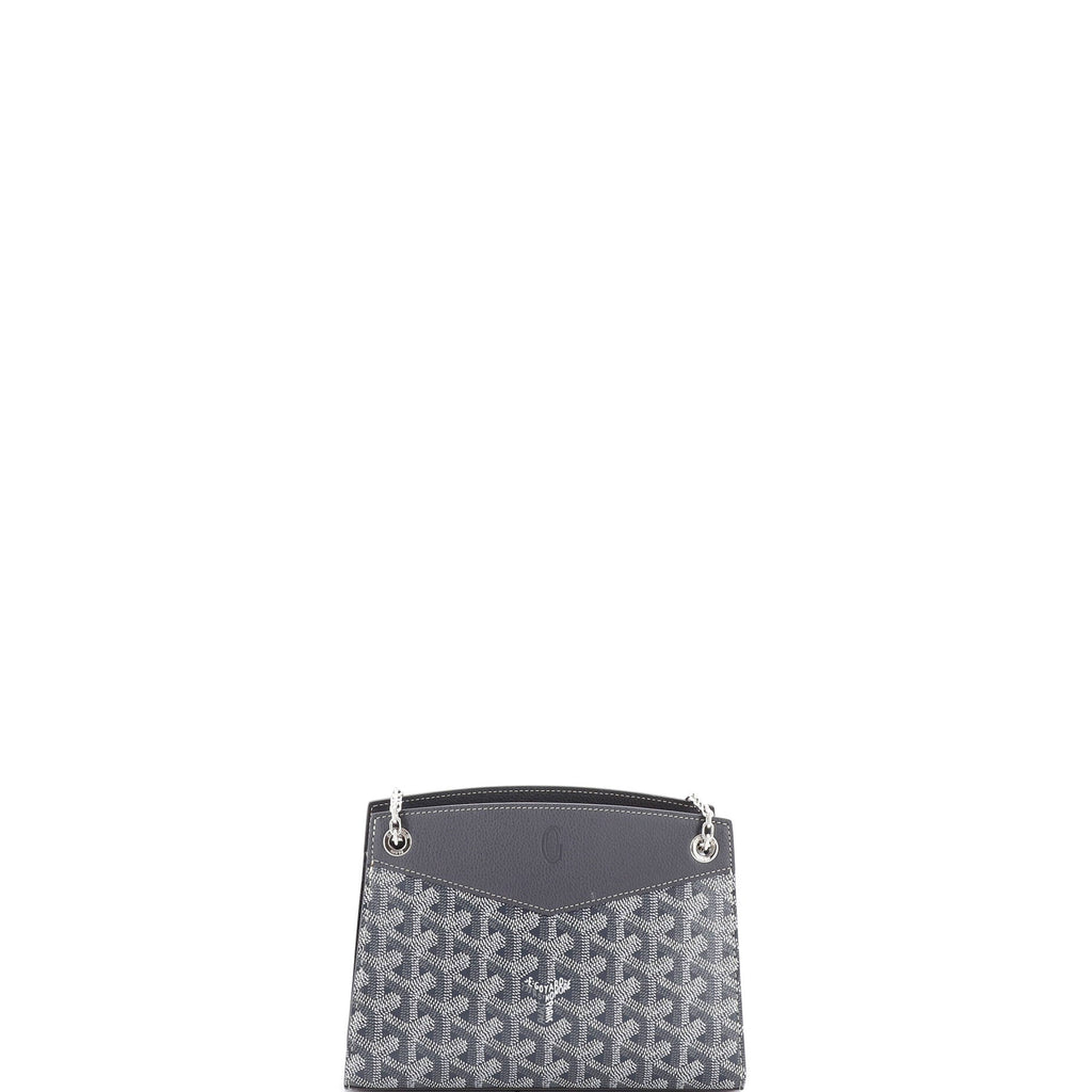 Structured Rouette Chain Shoulder Bag Coated Canvas Mini