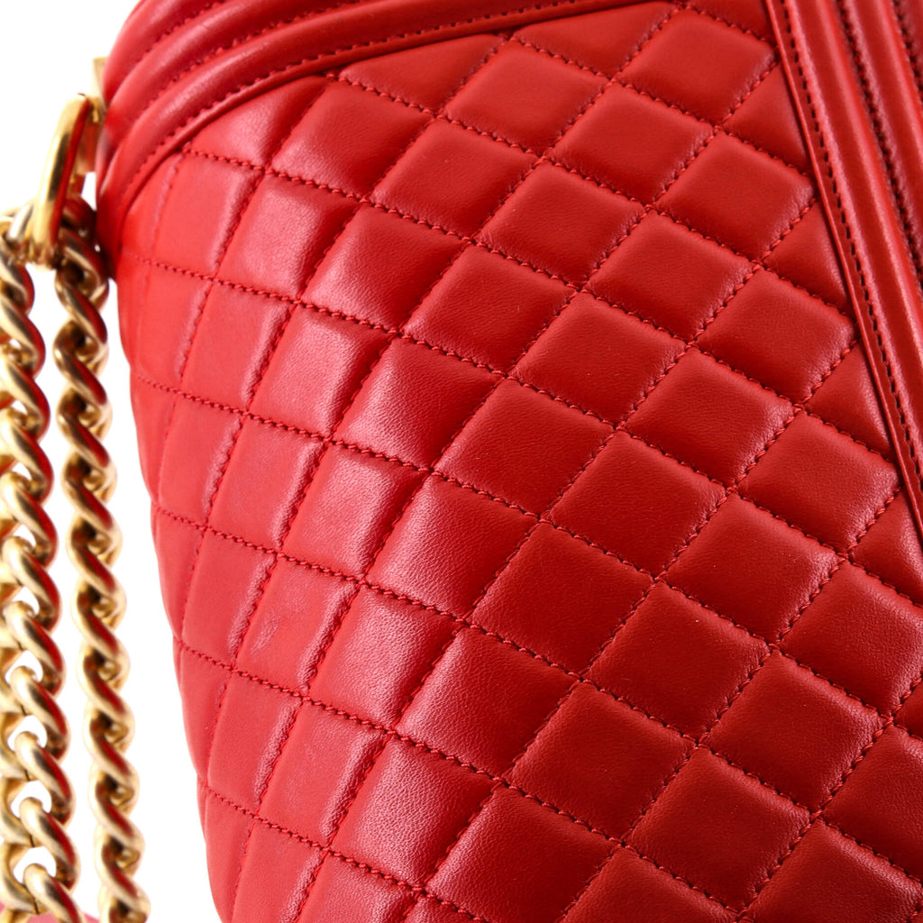 Boy Flap Bag Quilted Lambskin Old Medium