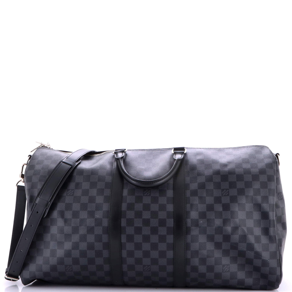 Keepall Bandouliere Bag Damier Graphite 55