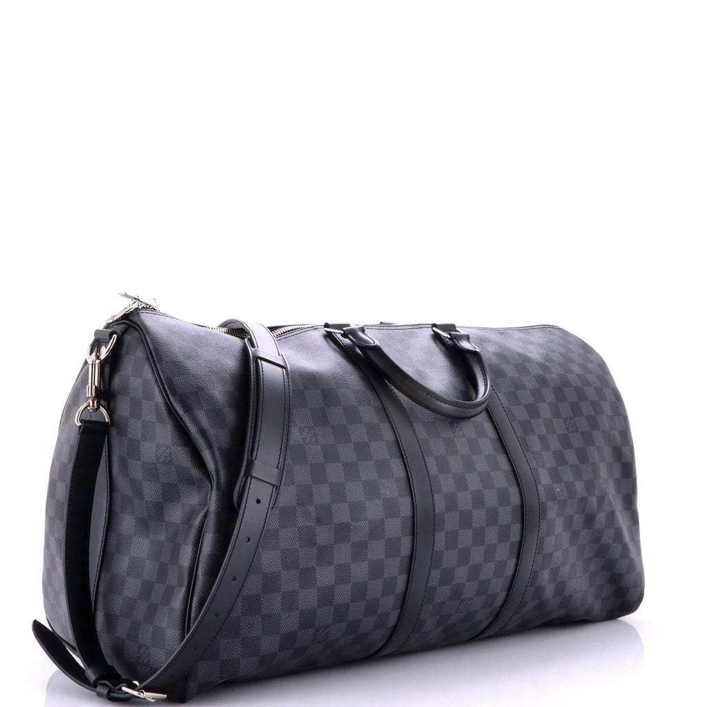 Keepall Bandouliere Bag Damier Graphite 55