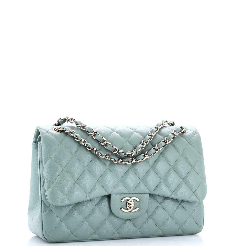 Classic Double Flap Bag Quilted Caviar Jumbo