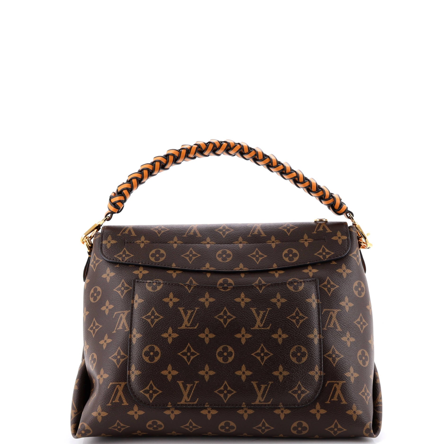 Braided Handle Beaubourg Handbag Monogram Canvas MM