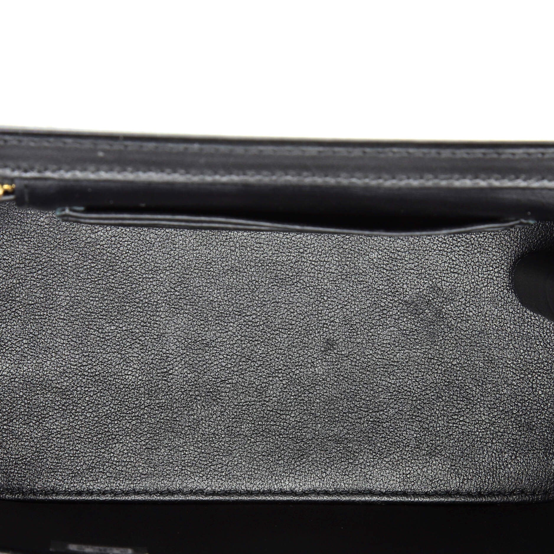 Classic Vanity Case with Resin Pearl Chain Quilted Lambskin Small