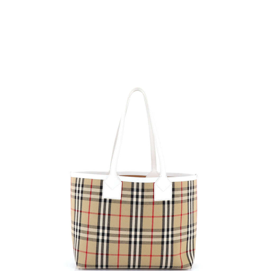 London Tote Vintage Check Canvas Small