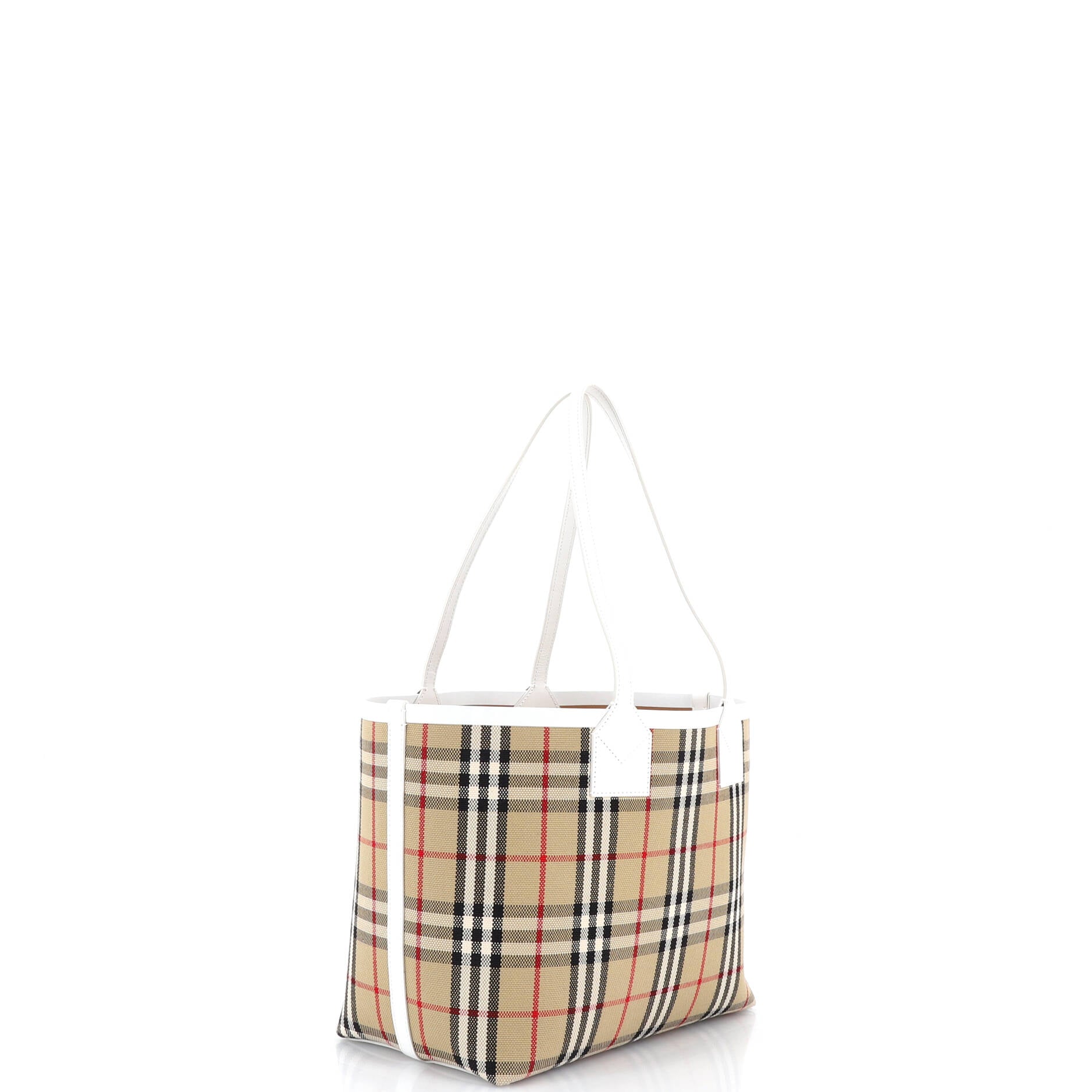 London Tote Vintage Check Canvas Small