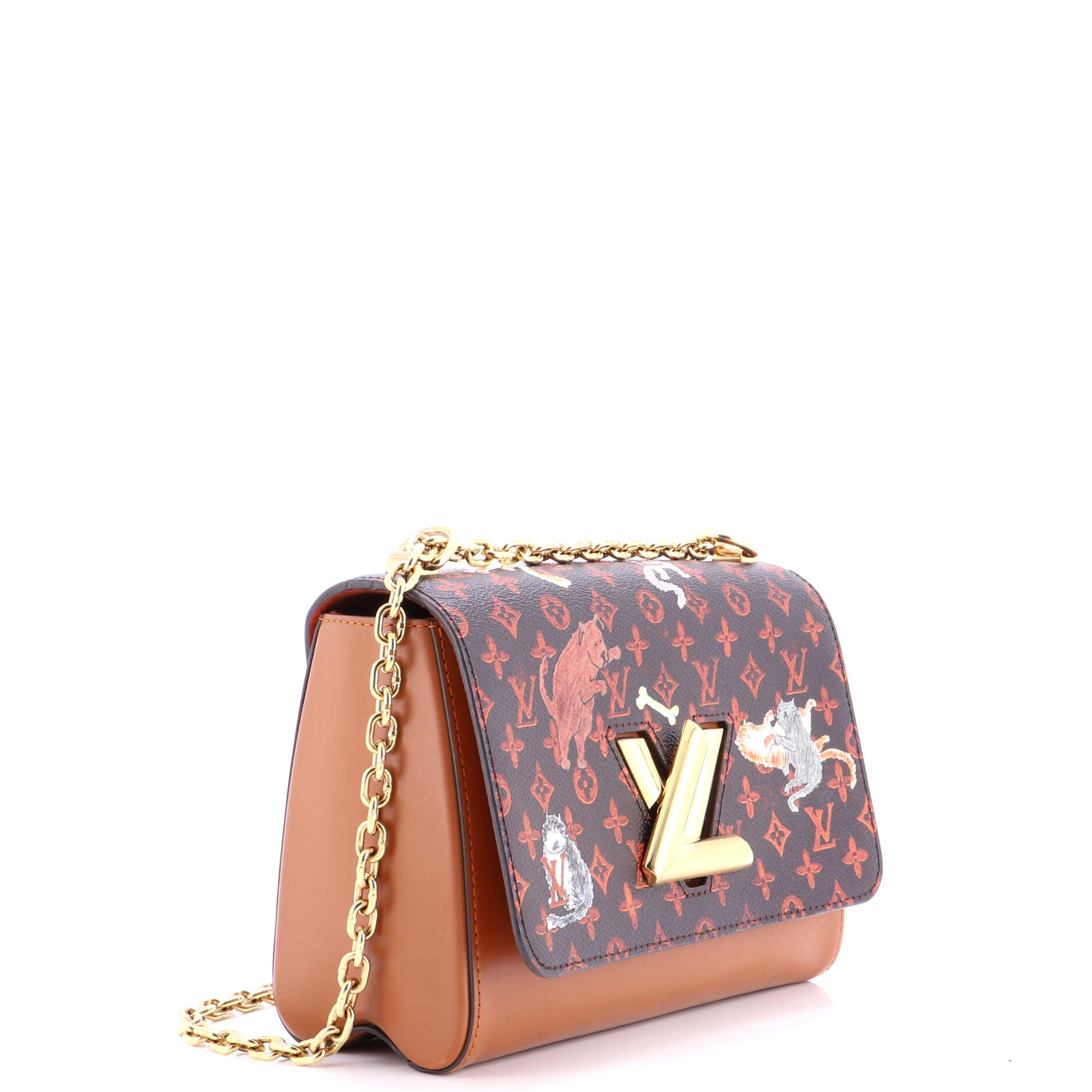 Twist Handbag Limited Edition Grace Coddington Catogram Canvas MM