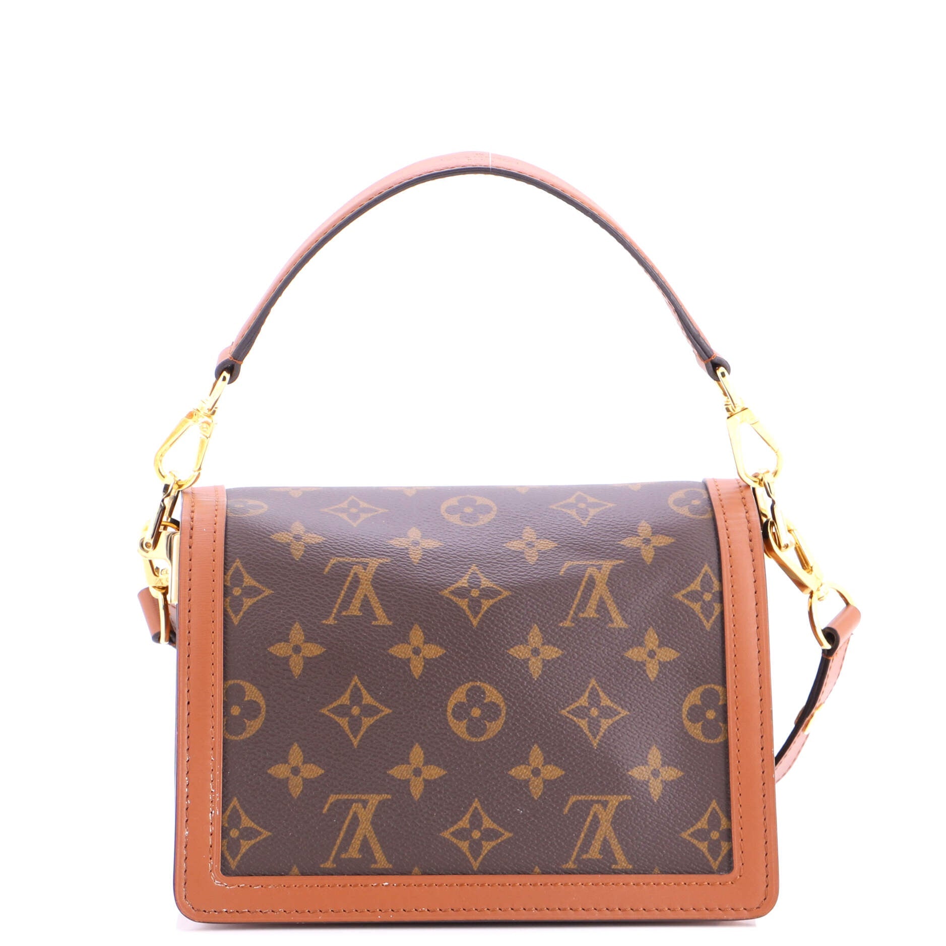 Dauphine Lock XL Shoulder Bag Reverse Monogram Canvas Mini
