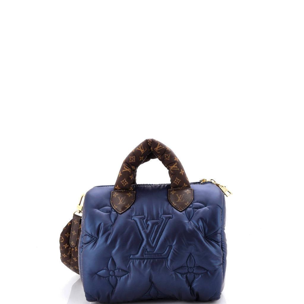 Speedy Bandouliere Bag Monogram Quilted Econyl Nylon 25