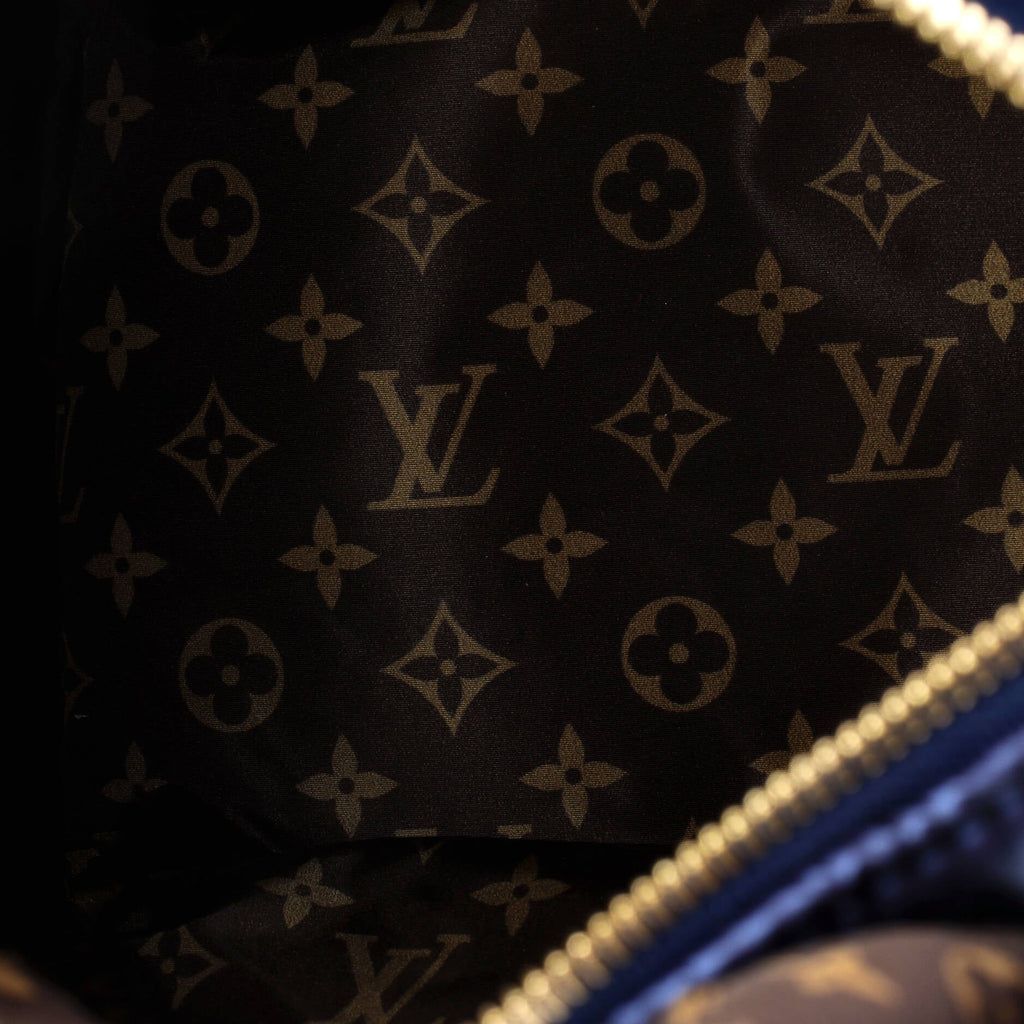Speedy Bandouliere Bag Monogram Quilted Econyl Nylon 25